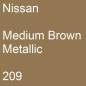 Preview: Nissan, Medium Brown Metallic, 209.